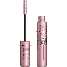 Washable mascara with wand and rose-pink tubes, slim bristle brush included