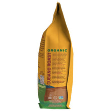Mayorga organic Cubano Roast dark roast coffee bag, USDA organic side