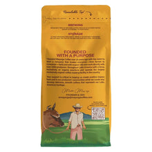 Mayorga Cubano Roast coffee bag with brewing and storage instructions