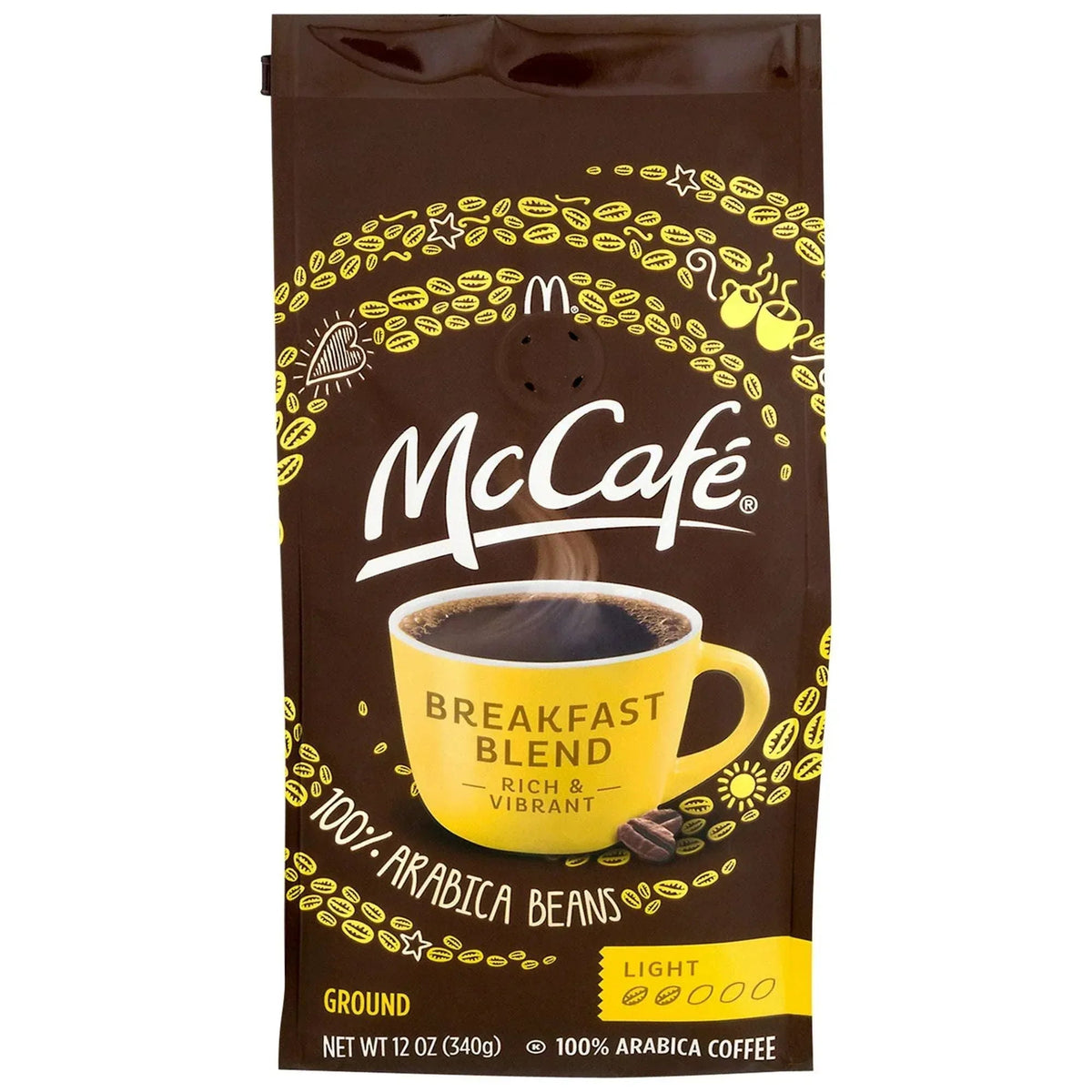 McCafe Breakfast Blend, Medium Roast, Ground Coffee, 12 oz