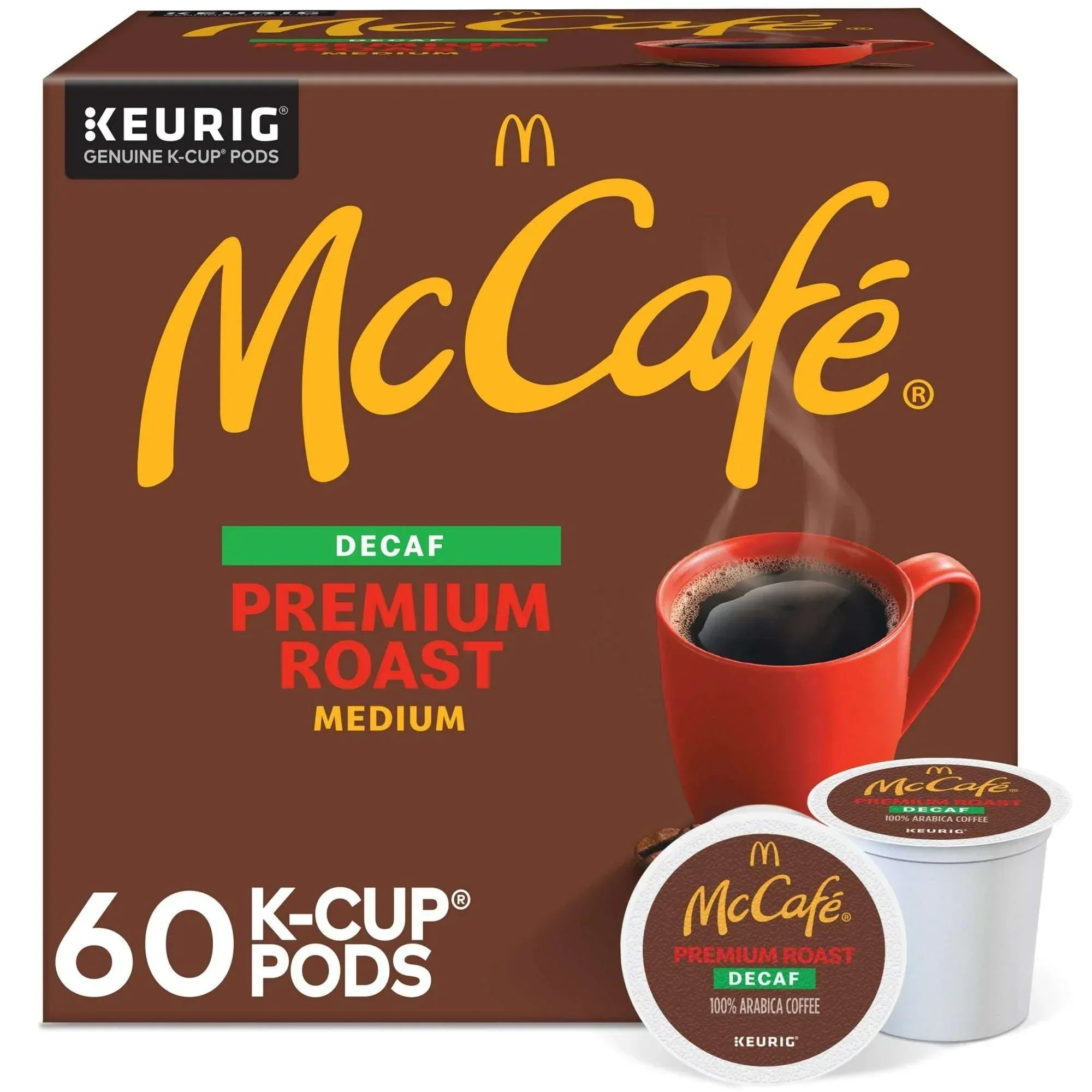 McCafe, Decaf Premium Medium Roast K-Cup Coffee Pods, 24 Count