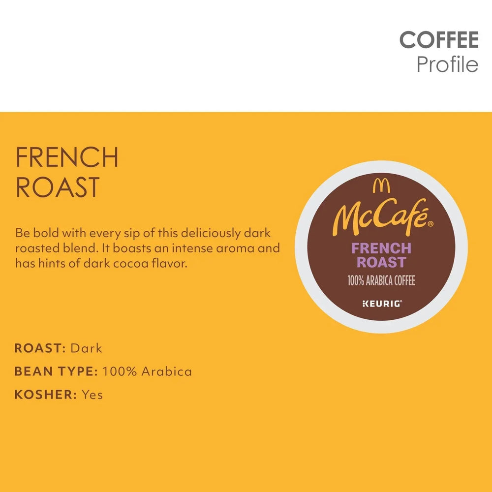 McCafe Dark Roast K-Cup Coffee Pods, French Roast, 94 ct. - USA MEGA SHOP
