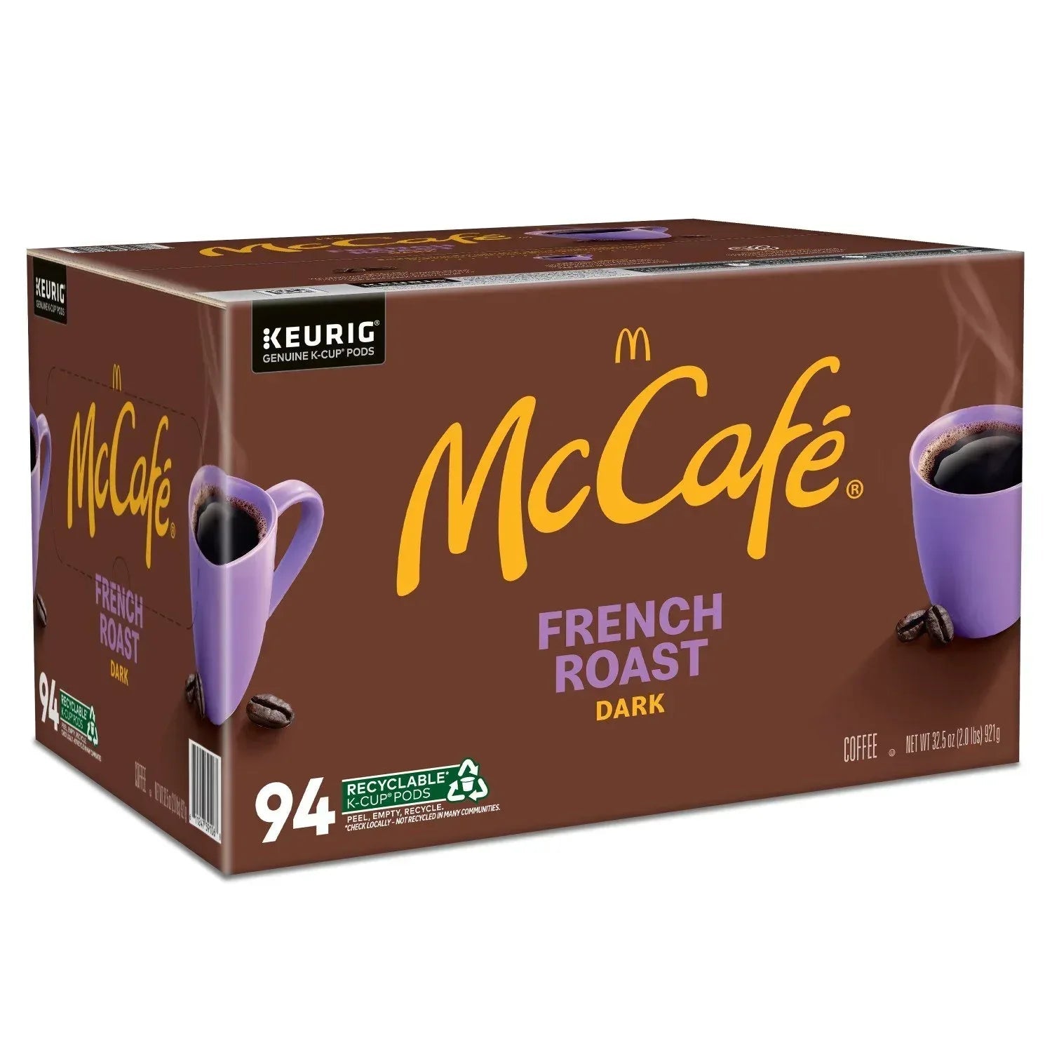 McCafe Dark Roast K-Cup Coffee Pods, French Roast, 94 ct.