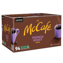 McCafe French Roast Dark K-Cup coffee pods box for Keurig