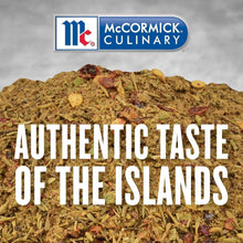 Caribbean jerk seasoning blend mound with McCormick Culinary logo