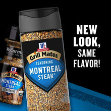 McCormick Grill Mates Montreal Steak seasoning bottle with smaller bottles