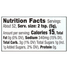 Nutrition Facts panel for seasoning rub: 2 tsp serving size and 15 calories.