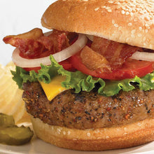 Sesame seed hamburger with lettuce, tomato, onion, and cheese close-up