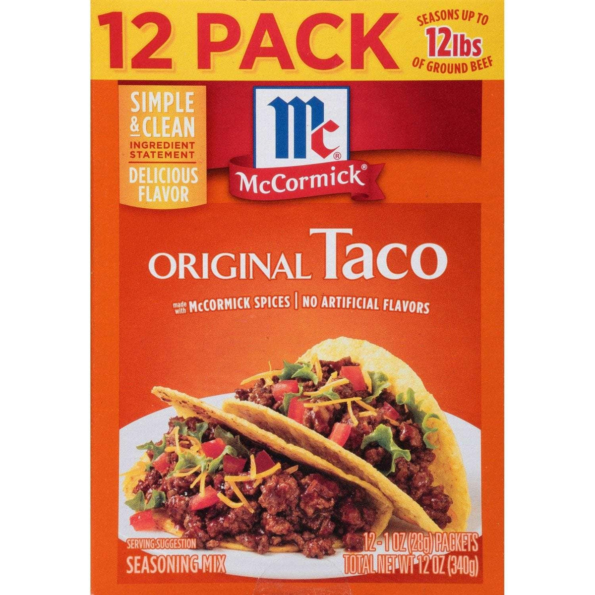 McCormick Original Taco Seasoning Mix, 1 oz., 12 pk. - USA MEGA SHOP