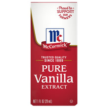 McCormick Pure Vanilla Extract box, 1 fl oz
