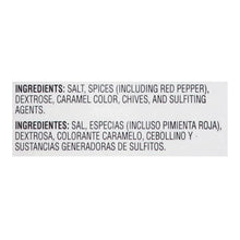Caribbean jerk seasoning ingredients panel with salt, spices, and additives