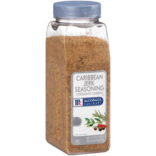 Caribbean jerk seasoning bottle with McCormick Culinary label