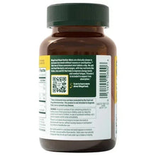 Dietary supplement bottle back label with QR code and barcode