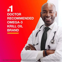 Omega-3 fish & krill oil supplement box with #1 doctor recommended claim