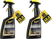 Meguiar's Ultimate Interior Detailer spray bottles, black with yellow trigger, 2-pack