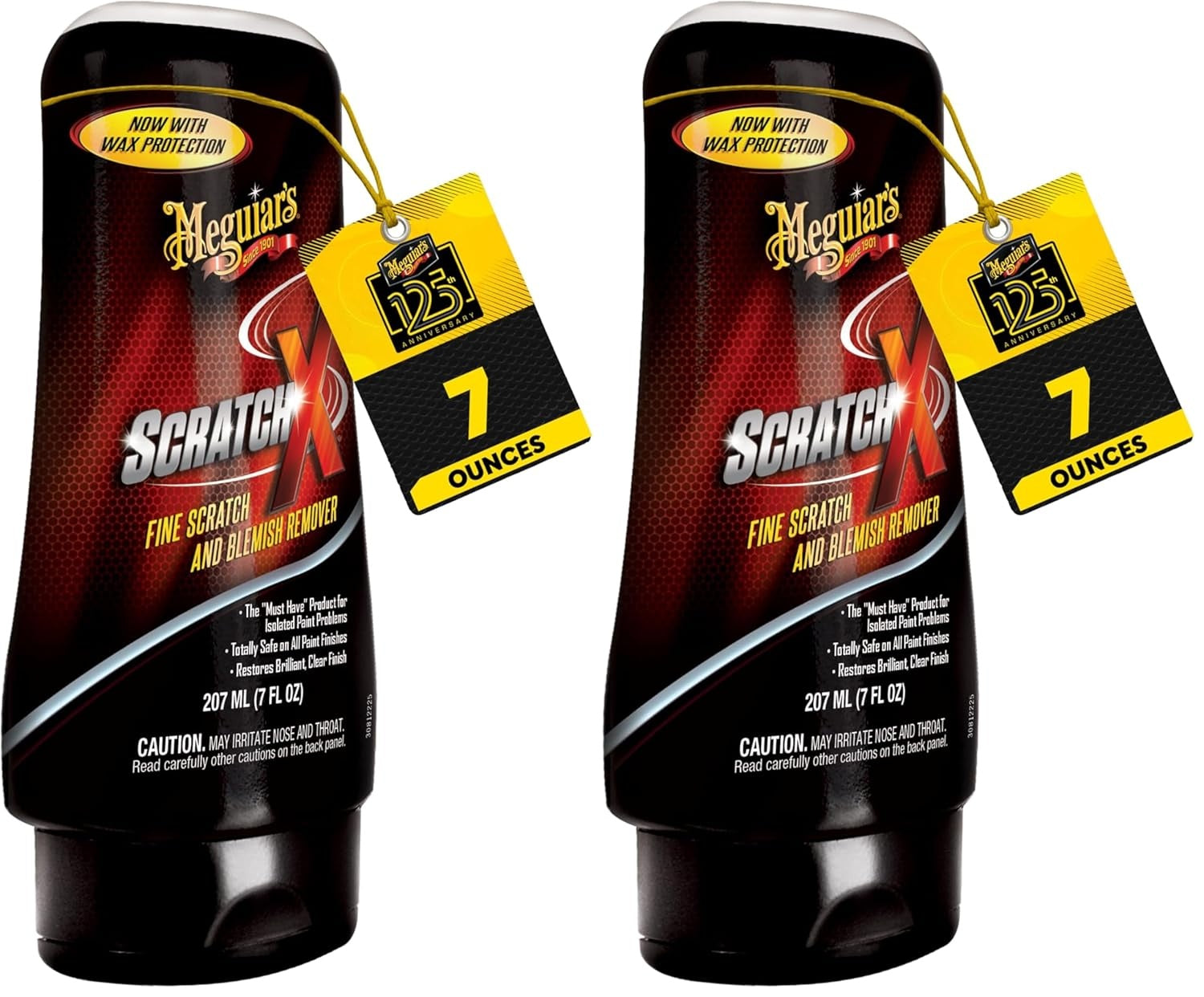 Meguiar’s Scratch-X, Car Scratch Remover, Car Paint Scratch Repair for Fine Scratches & Blemishes, Restores Clarity, Use On Glossy Exterior Paint and Clear Coats On Trucks & Suvs - 7 Oz Bottle