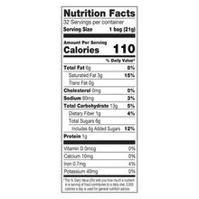 Nutrition Facts panel for chocolate creme-filled cookies, 32 servings per container