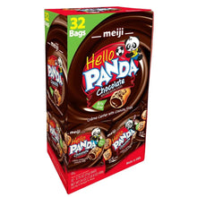 Chocolate creme-filled cookie box with Hello Panda character and front label graphics