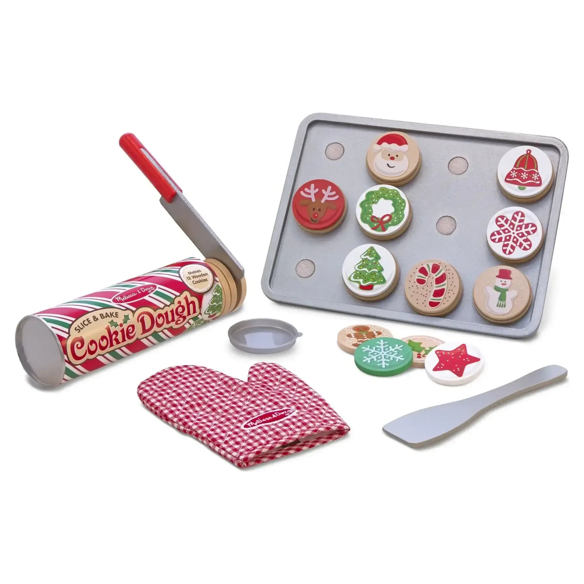 Melissa & Doug Slice and Bake Wooden Cookie Play Food Set - USA MEGA SHOP
