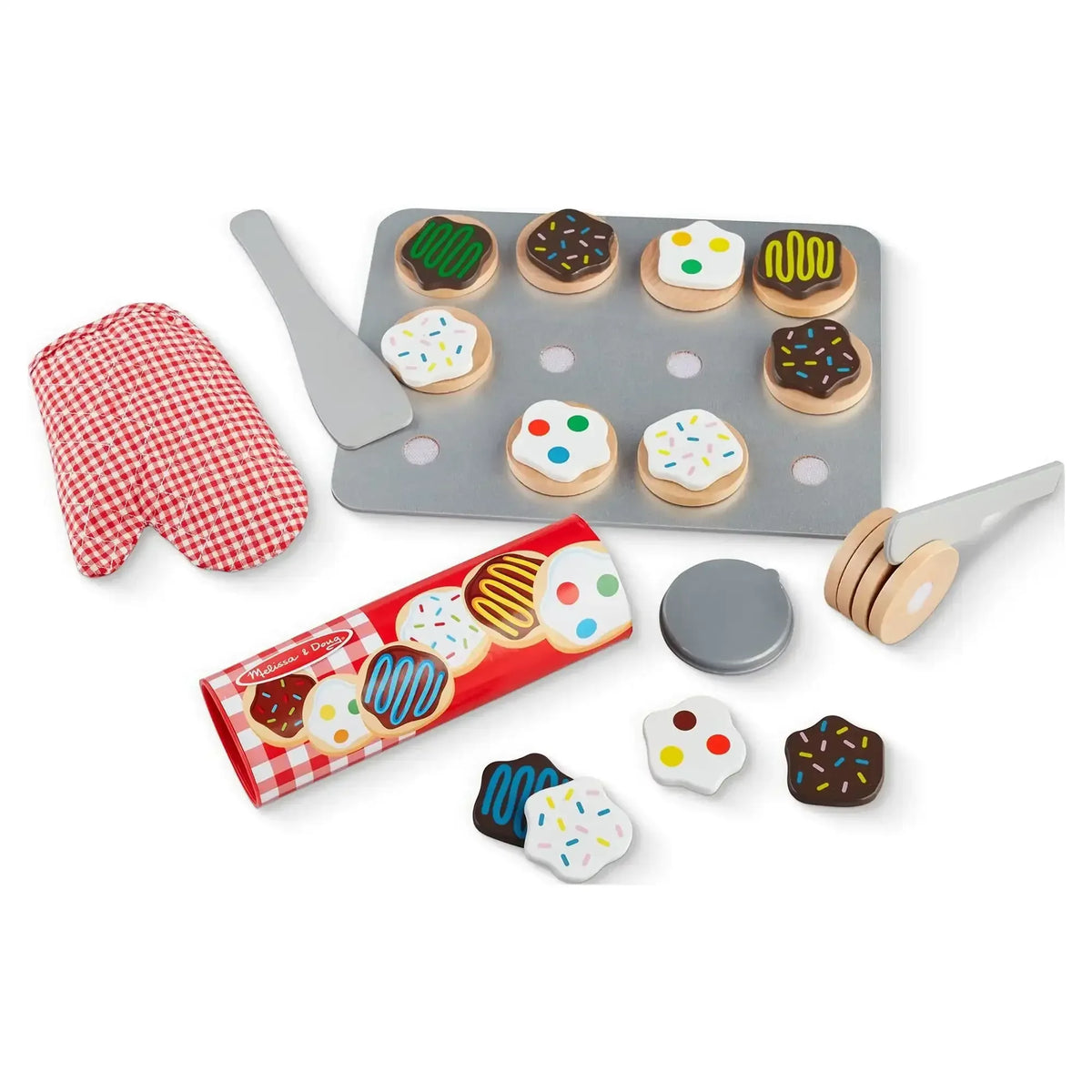 Melissa & Doug Slice and Bake Wooden Cookie Play Food Set - USA MEGA SHOP