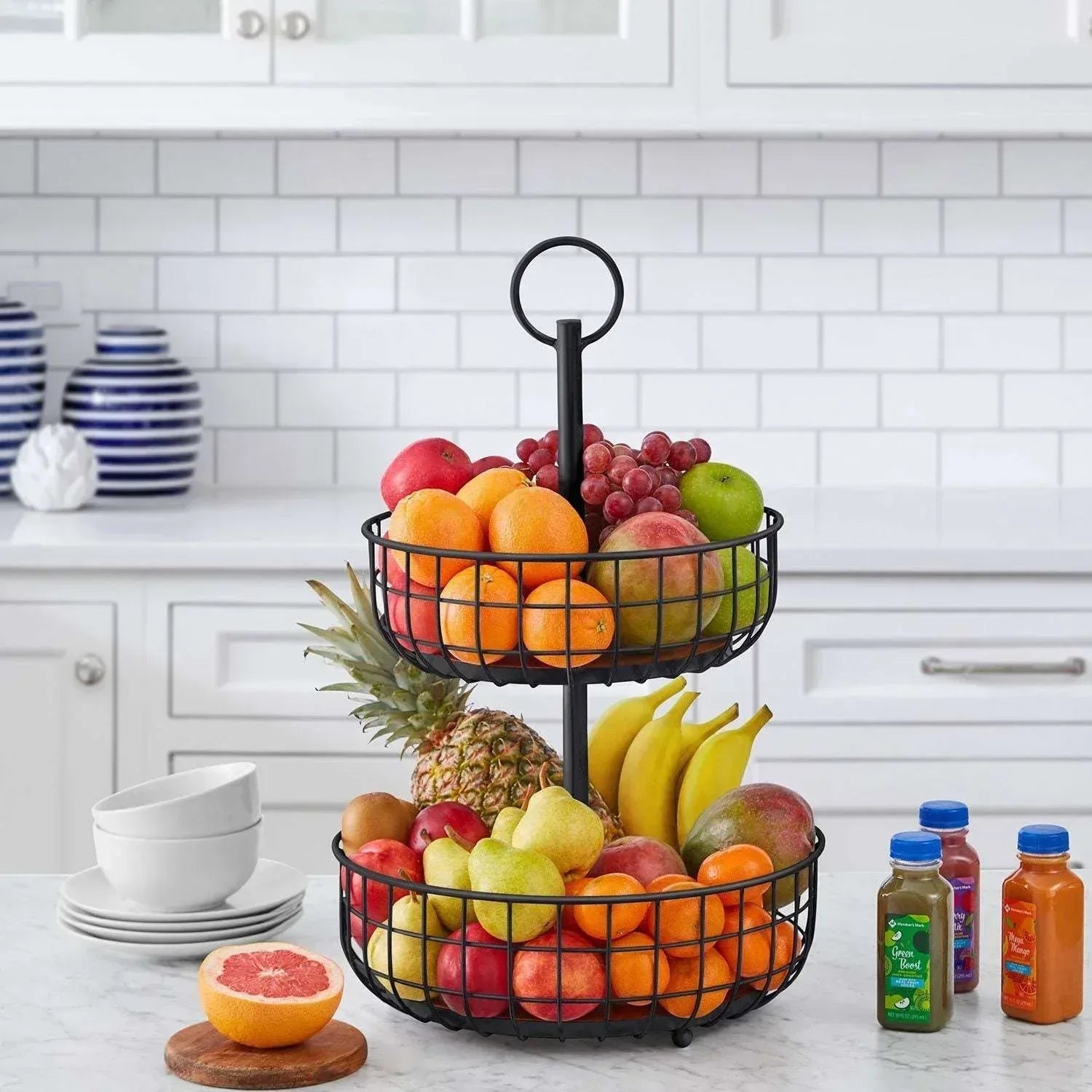 Member'S Mark 2 Tier Wire Basket Stand, Assorted Colors