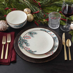 Member's Mark 12-Piece Stoneware Holiday Dinnerware Set - USA MEGA SHOP