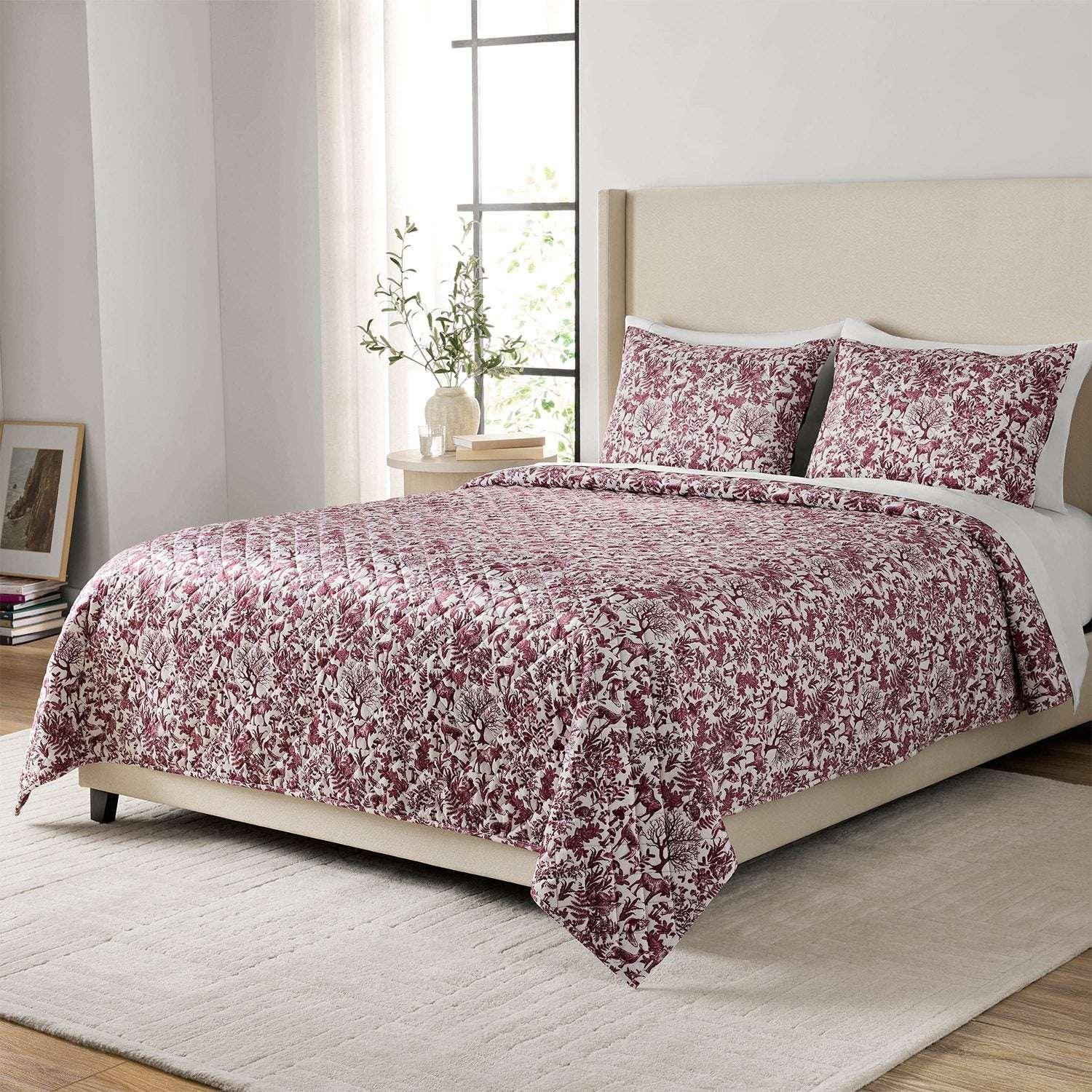 Member's Mark 3-Piece Printed Velvet Quilt Sets, Winter Designs