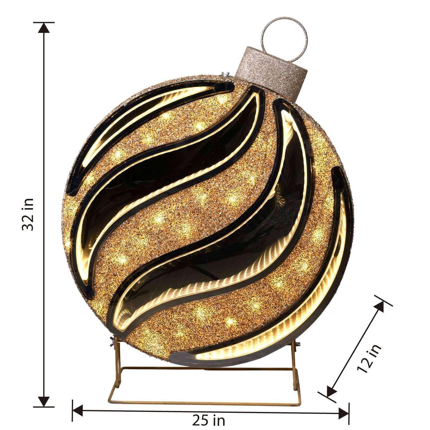 Member's Mark 32" Pre-Lit Gold Infinity Light Ornament Decor