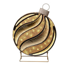 Member's Mark 32" Pre-Lit Gold Infinity Light Ornament Decor - USA MEGA SHOP