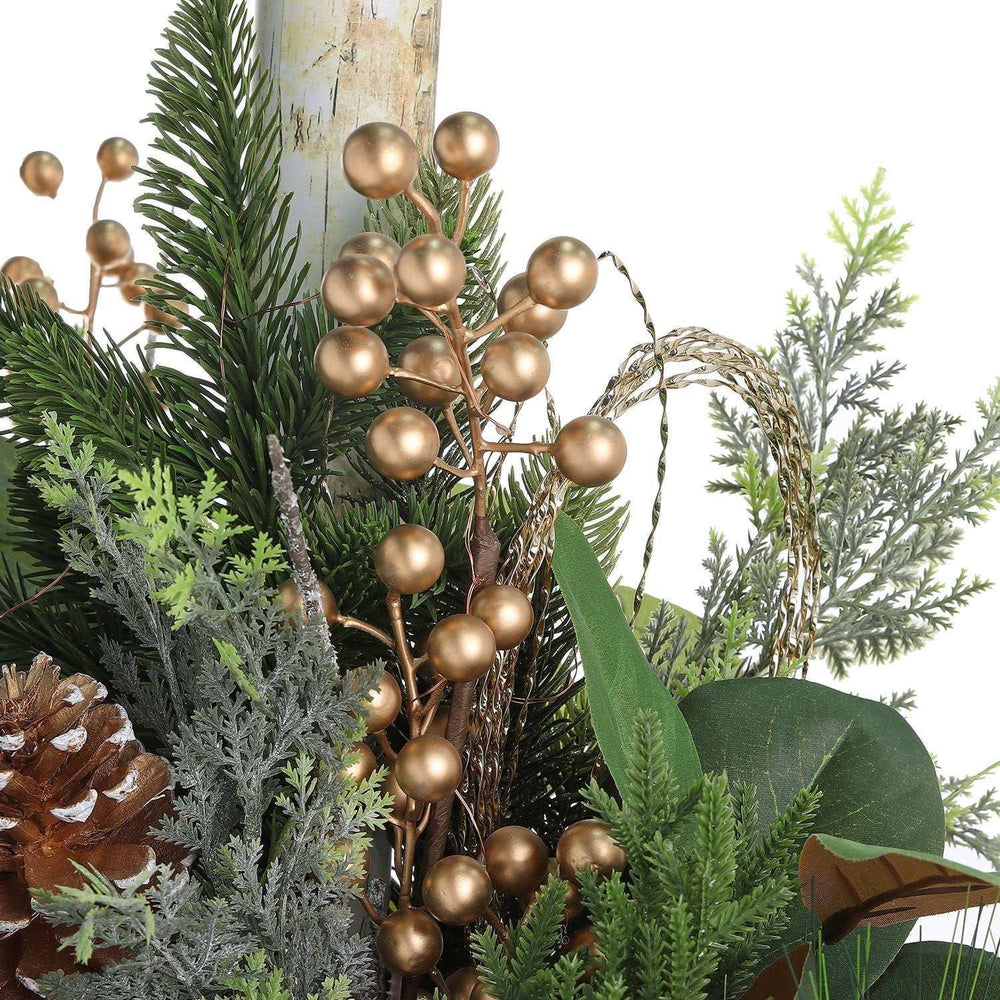 Member's Mark 48" Pre-Lit Decorative Topiary with Berries - USA MEGA SHOP