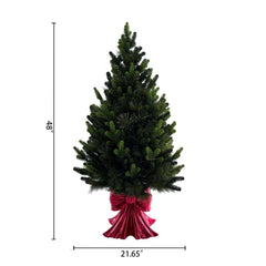 Member's Mark 48" Pre-Lit Topiary in Red Bow Container - USA MEGA SHOP