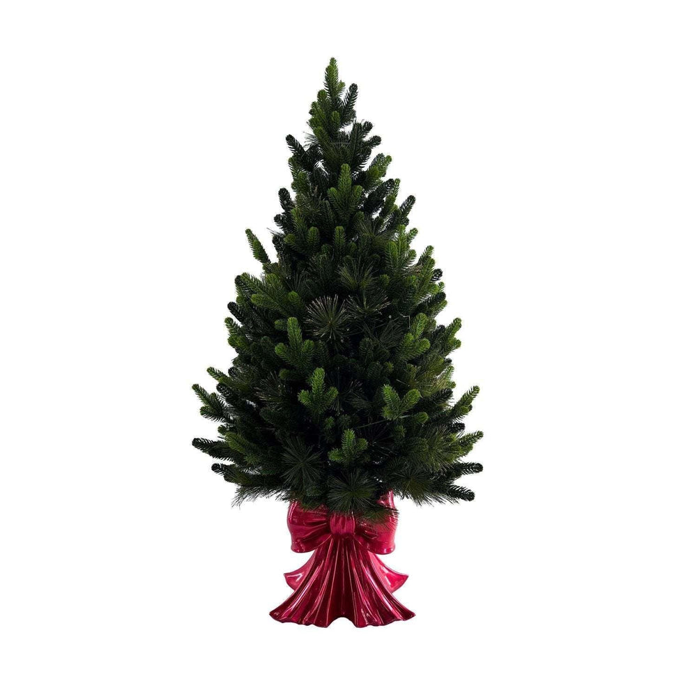 Member's Mark 48" Pre-Lit Topiary in Red Bow Container - USA MEGA SHOP