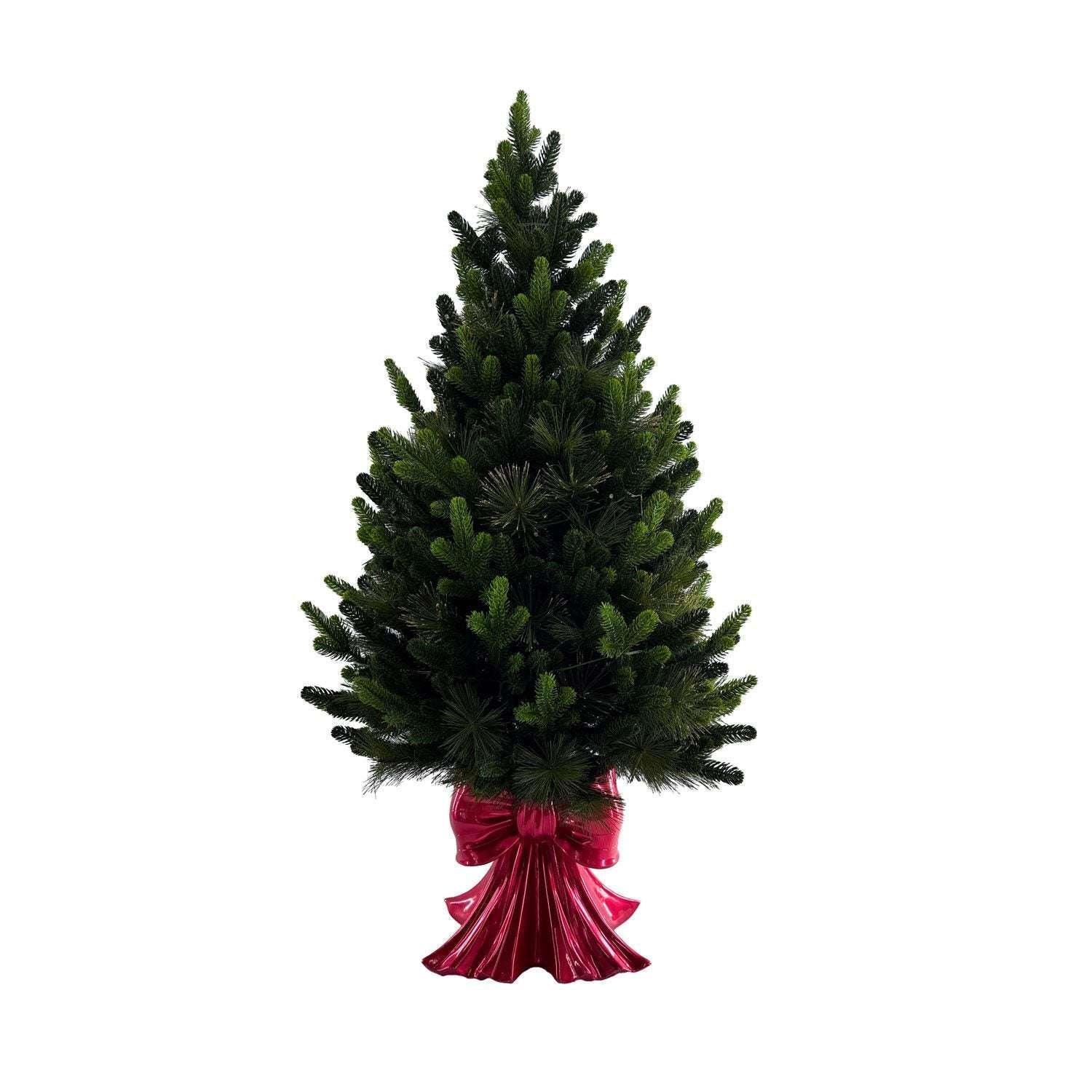 Member's Mark 48" Pre-Lit Topiary in Red Bow Container