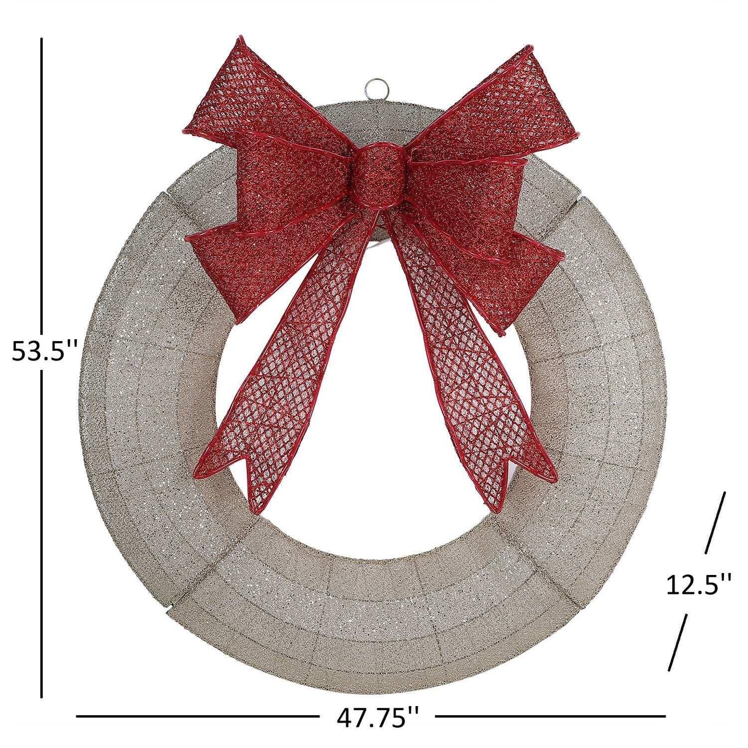 Member’s Mark 48" Pre-Lit Wreath - USA MEGA SHOP