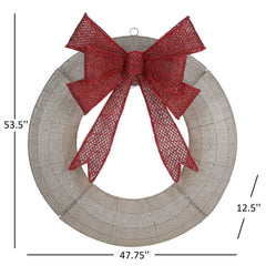 Member’s Mark 48" Pre-Lit Wreath - USA MEGA SHOP