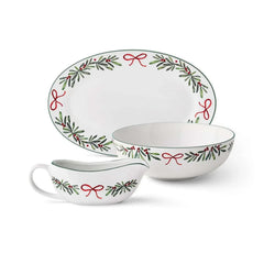 Member's Mark 53-Piece Porcelain Holiday Entertainer Set - USA MEGA SHOP