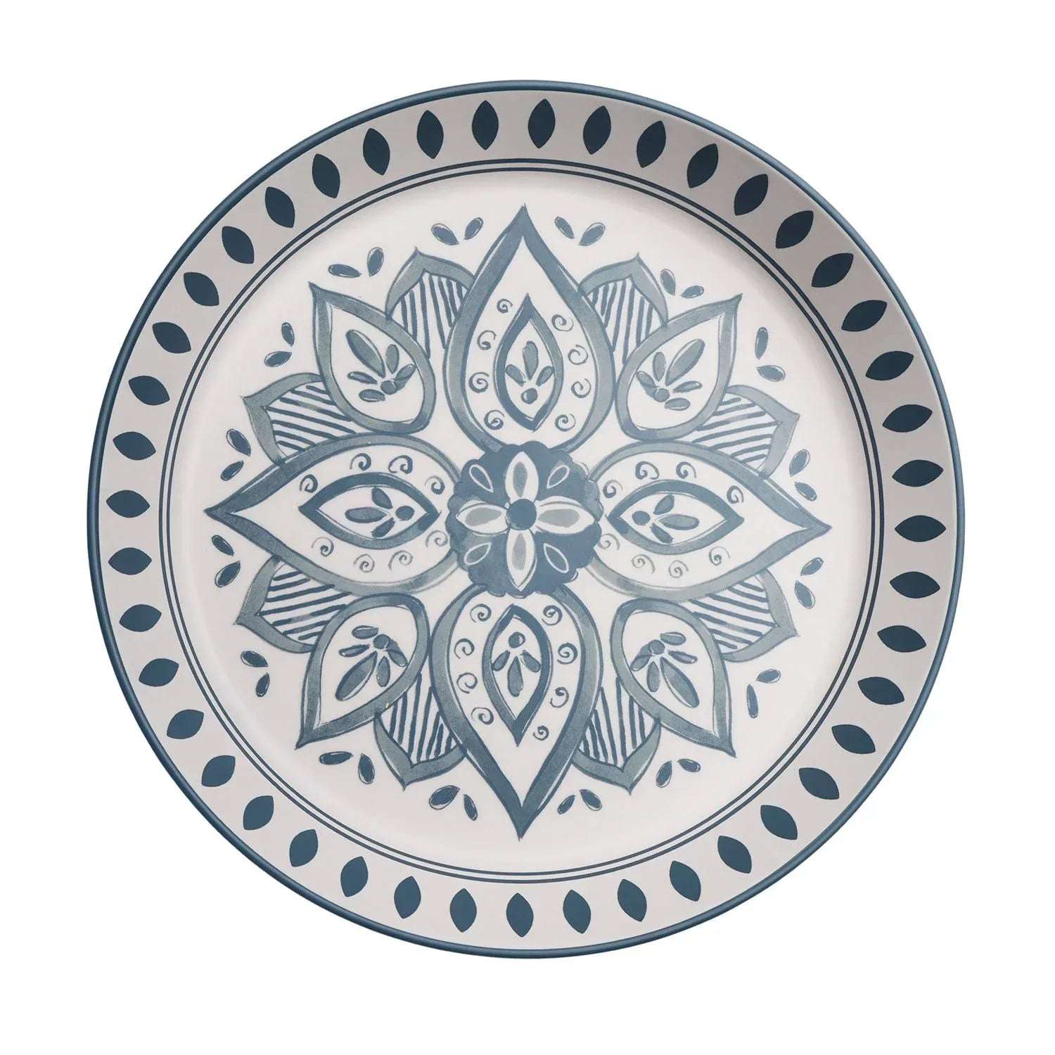 Member's Mark Bamboo Melamine 6-Section Serving Platter with Lazy Susan Base and Storage Lid