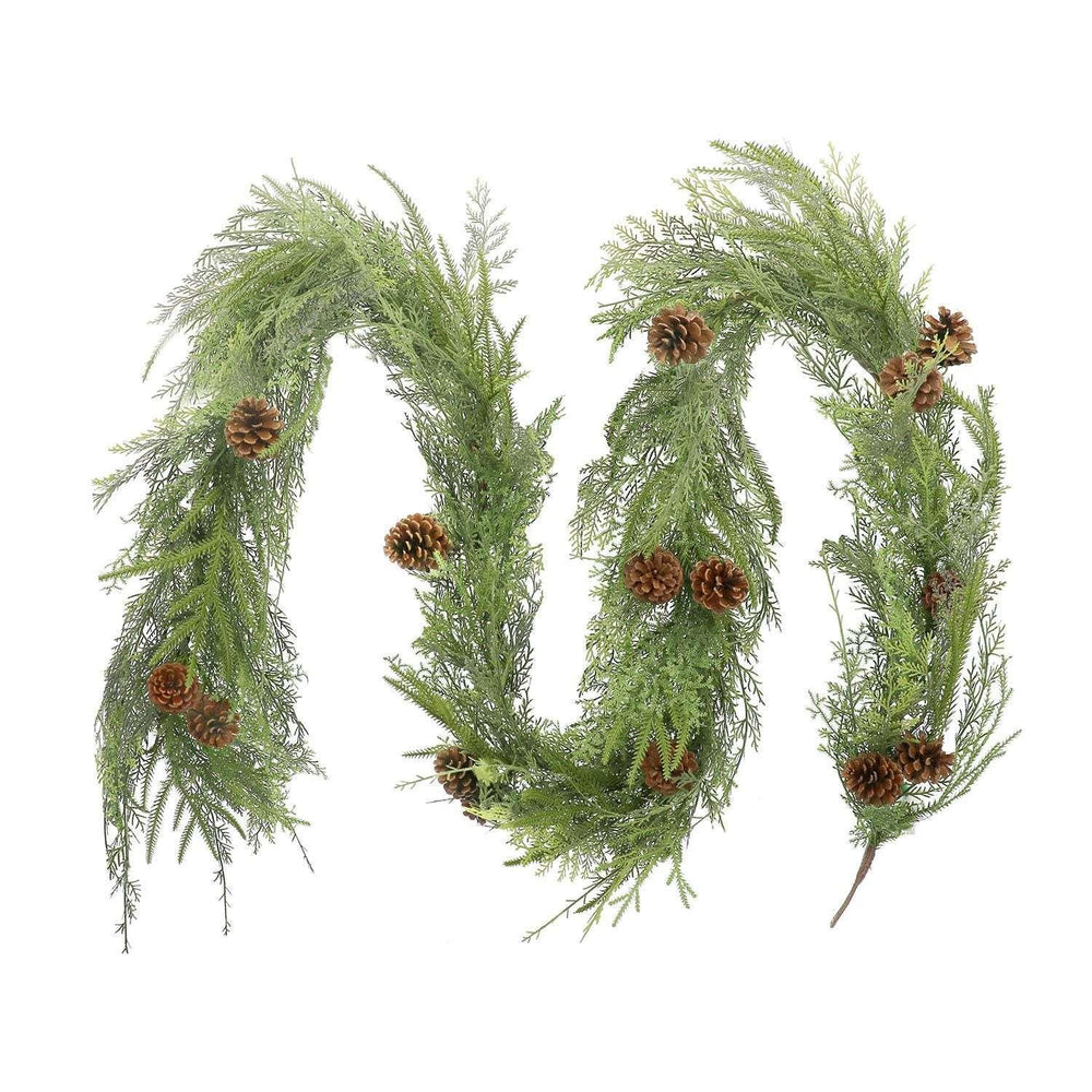Member's Mark 9' Pre-Lit Cypress Garland with Pinecones - USA MEGA SHOP