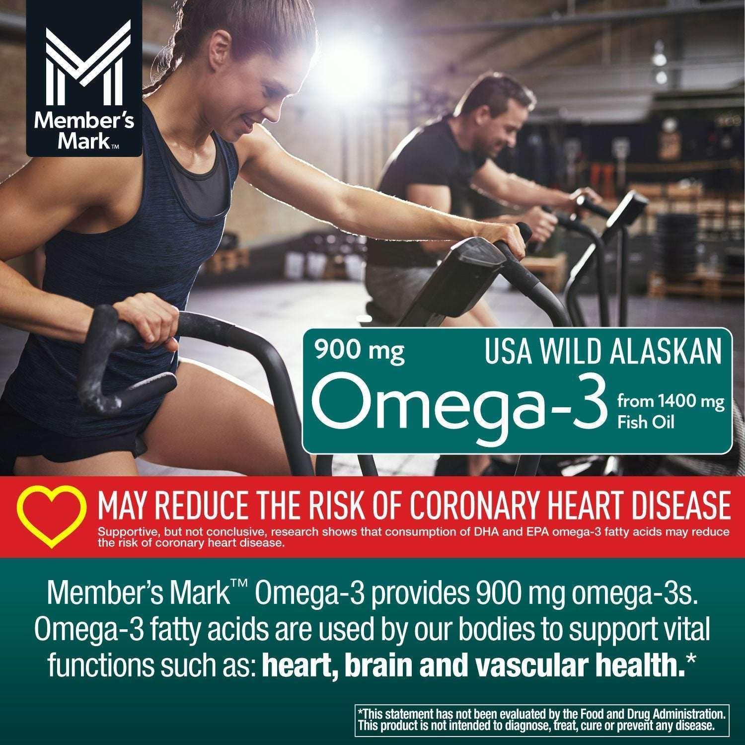 Member's Mark 900 mg Omega-3 from Fish Oil Softgels, 150 ct.