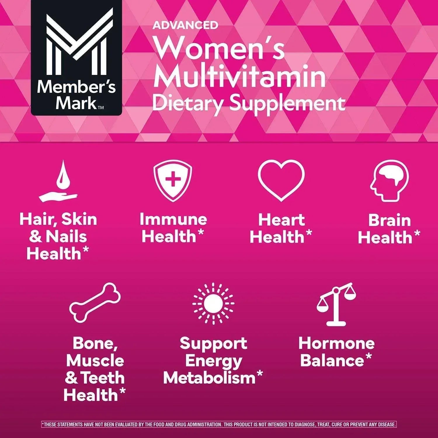 Member's Mark Advanced Women's Multivitamin Tablets, 275 ct.