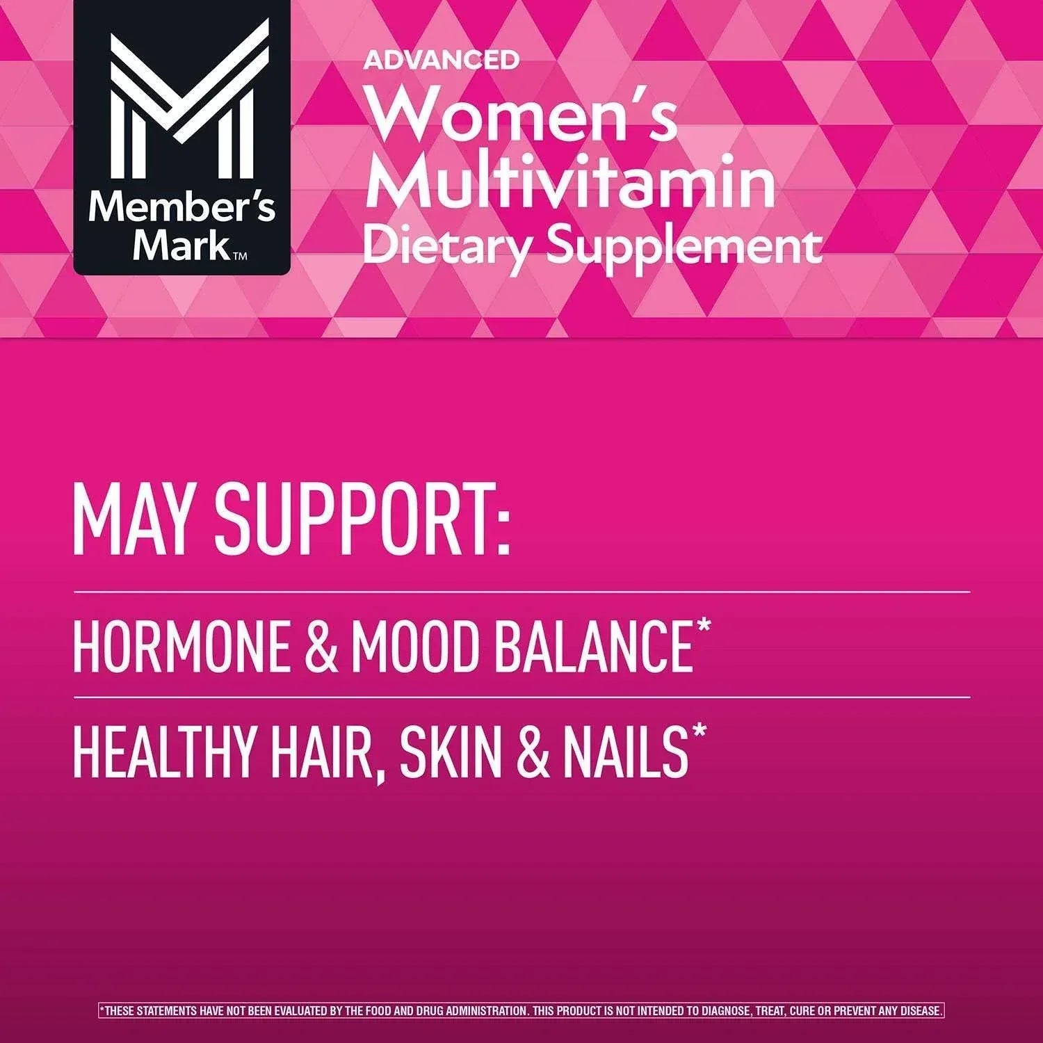 Member's Mark Advanced Women's Multivitamin Tablets, 275 ct.