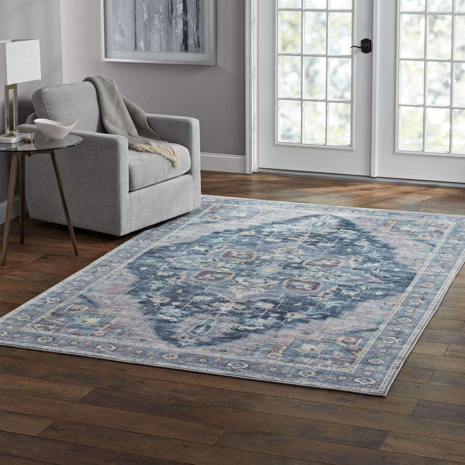 Member's Mark Everwash Washable Area Rug, 6'6"x 9'6", Assorted Colors