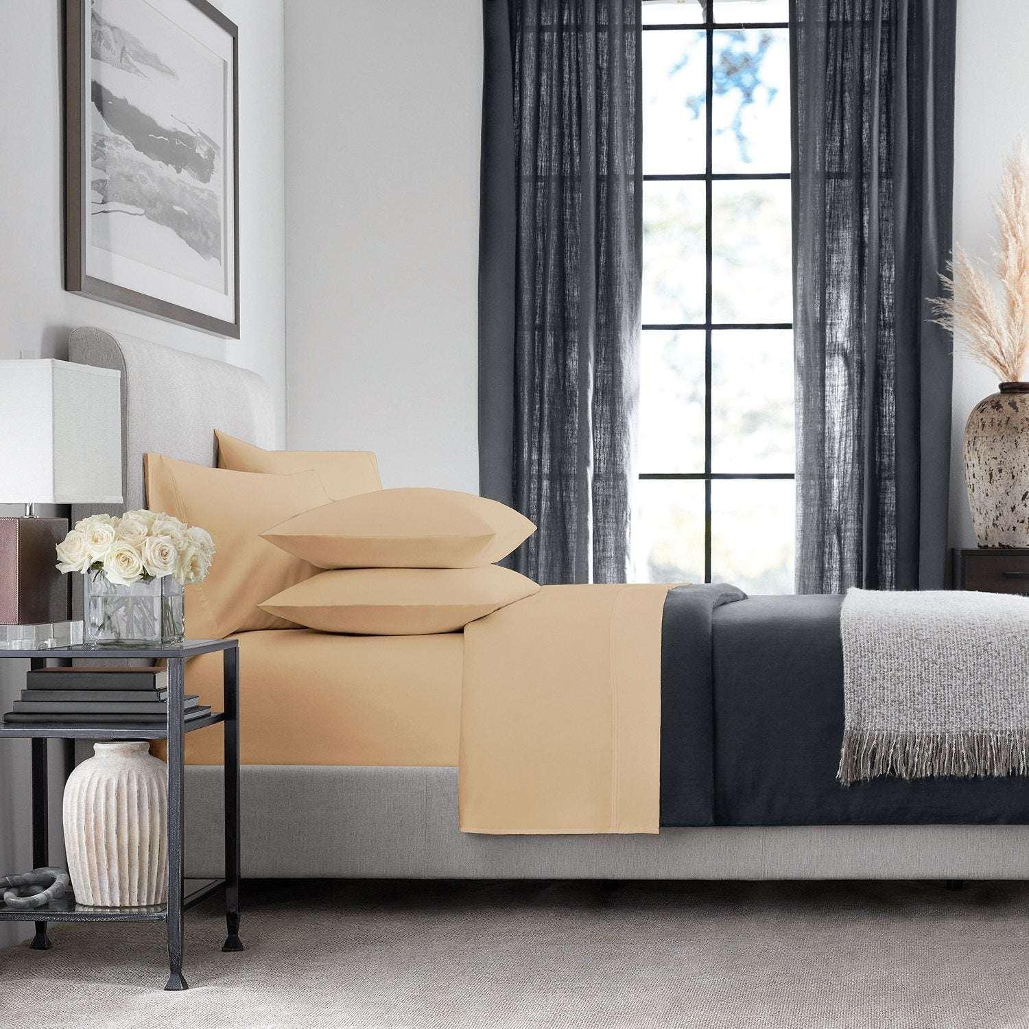 Member’s Mark Hotel Premier Collection 700-Thread-Count Solid Egyptian Cotton Sheet Set, Assorted Sizes