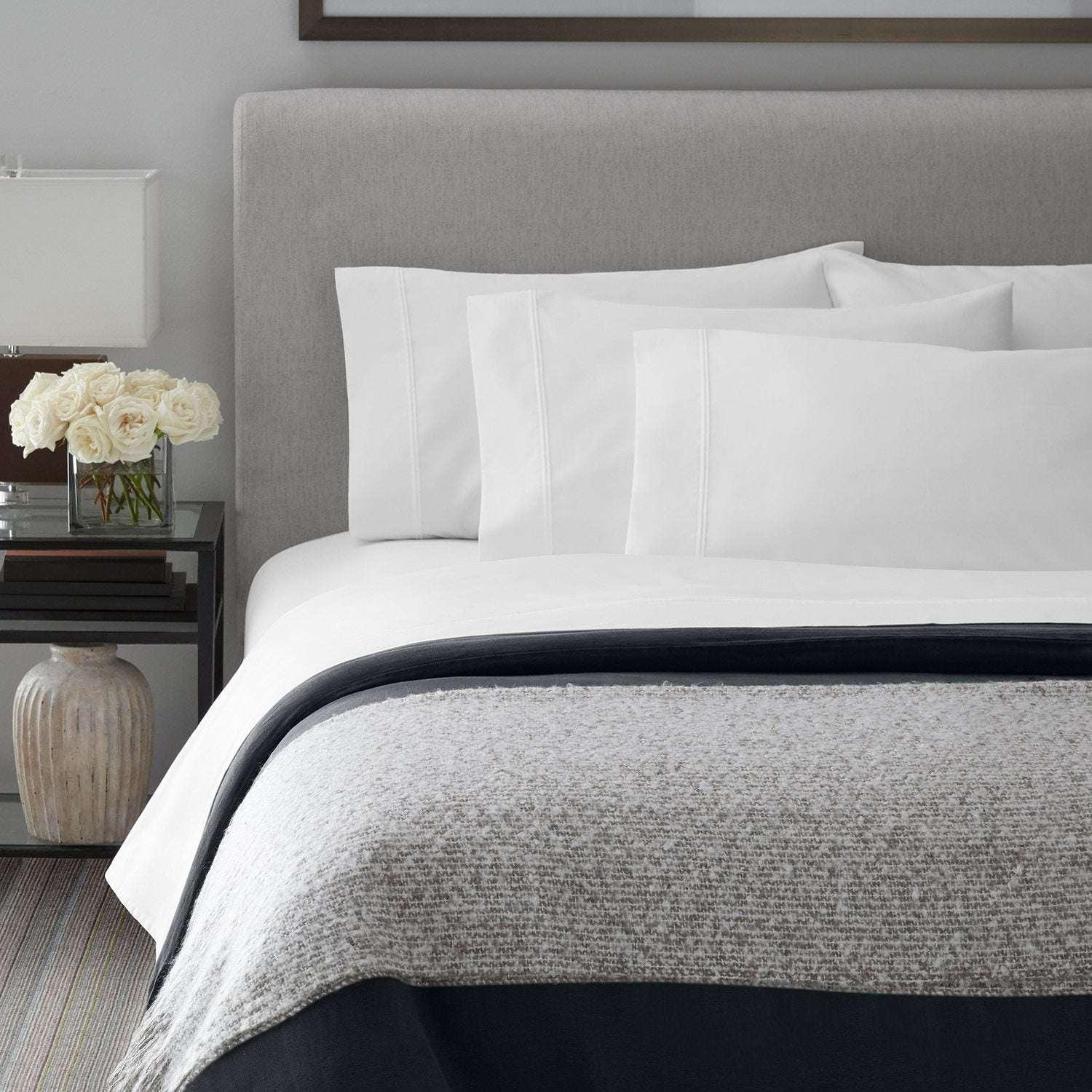 Member’s Mark Hotel Premier Collection 700-Thread-Count Solid Egyptian Cotton Sheet Set, Assorted Sizes