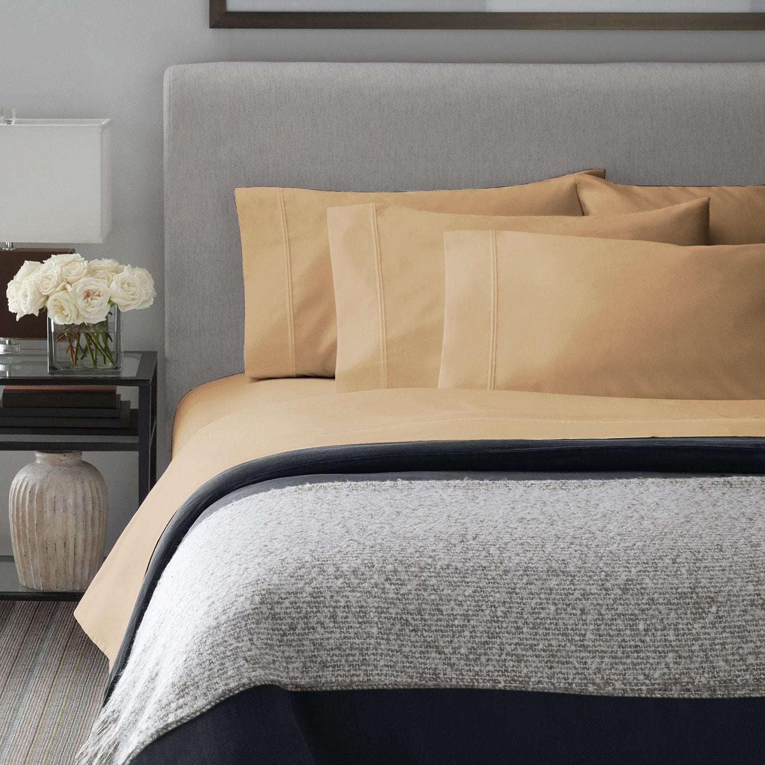 Member’s Mark Hotel Premier Collection 700-Thread-Count Solid Egyptian Cotton Sheet Set, Assorted Sizes