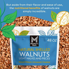 Member's Mark Natural Shelled Walnuts, 48 oz.