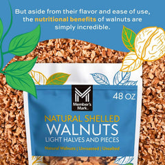 Member's Mark Natural Shelled Walnuts, 3 lbs. - USA MEGA SHOP