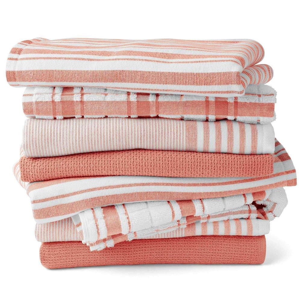 Member's Mark Plaid Leno 8 Piece Kitchen Towel Set, Choose Color - USA MEGA SHOP