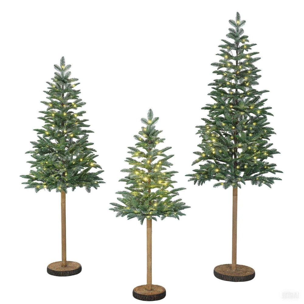Member's Mark Pre-Lit Alpine Tree Décor, Set of 3 - USA MEGA SHOP