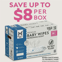 Premium baby wipes box with blue side panel and star-pattern wipe pack